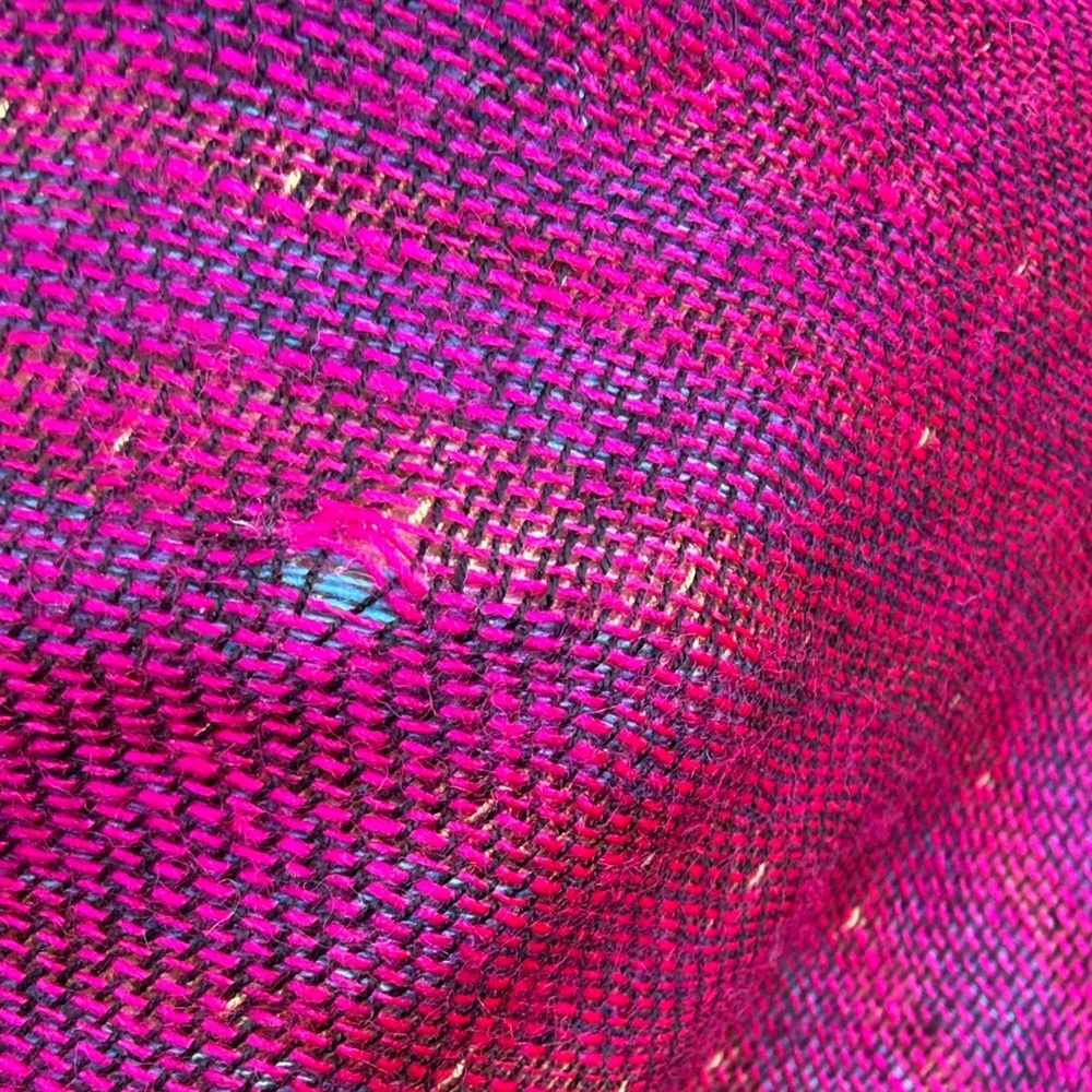 Elegant Fuchsia Paisley Wrap Shawl - Women Accessories - Picture 9 of 11